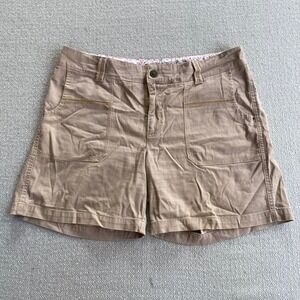 Lee Shorts Womens 14 Tan Lower On The Waist Khaki Utility Stretch Chino Casual